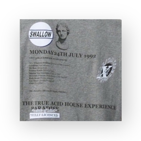 new McQ • Alexander McQueen ★ Swallow Graphic Tee T Shirt ★ Heather Grey ★ Large - Picture 10 of 16